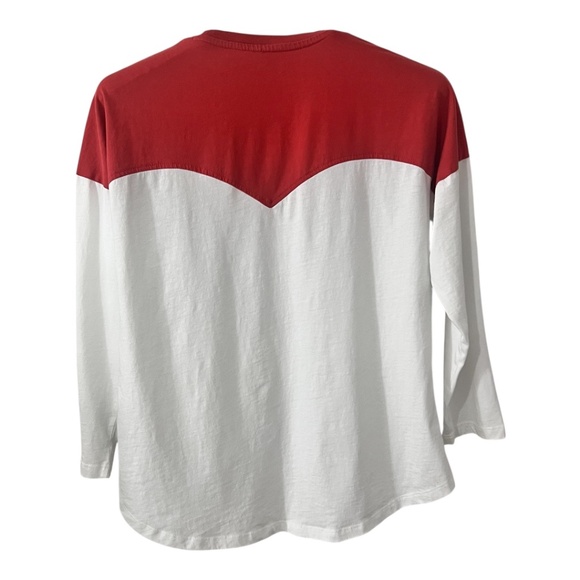 Wrangler Retro Women's Cow skull Desert T-Shirt Red & White Size Small - Picture 2 of 4